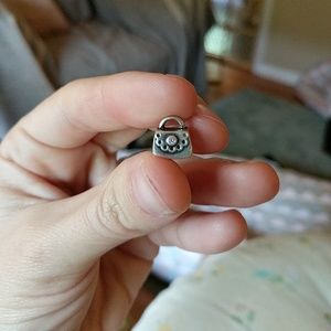 Pandora Purse charm with pink cz